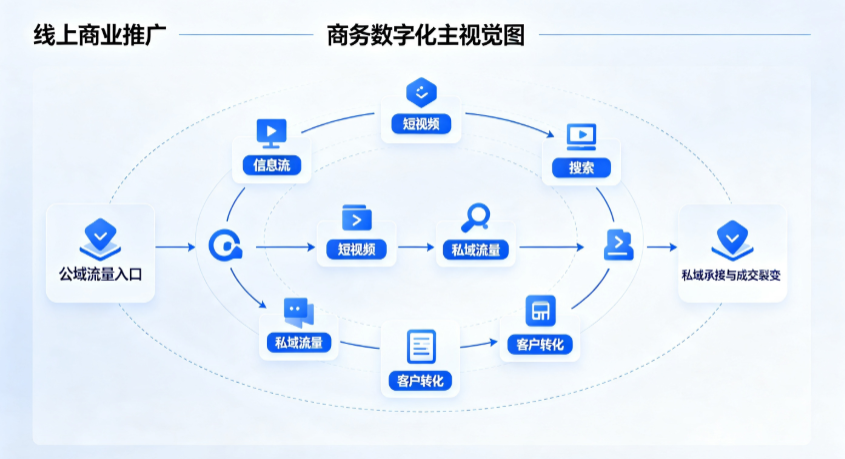 文安县线上商业推广怎么做？全域流量闭环搭建与低成本转化实战指南